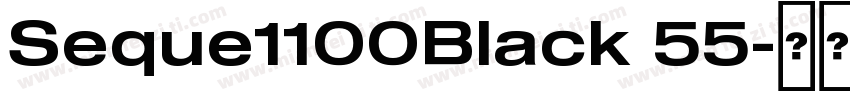 Seque1100Black 55字体转换
